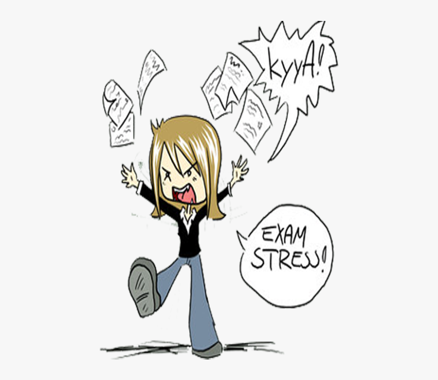 Stress Clipart Person - Exam Stress Of Cartoons, HD Png Download, Free Download