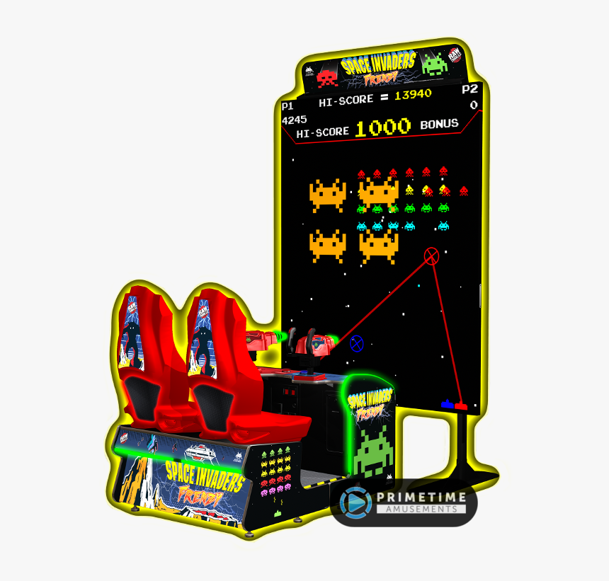 Space Invaders Frenzy By Raw Thrills - Space Invaders Frenzy Arcade Game, HD Png Download, Free Download