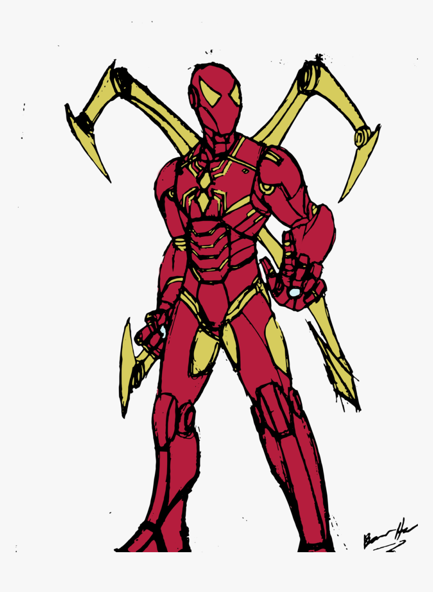 Iron Spider Coloring Pages, HD Png Download, Free Download