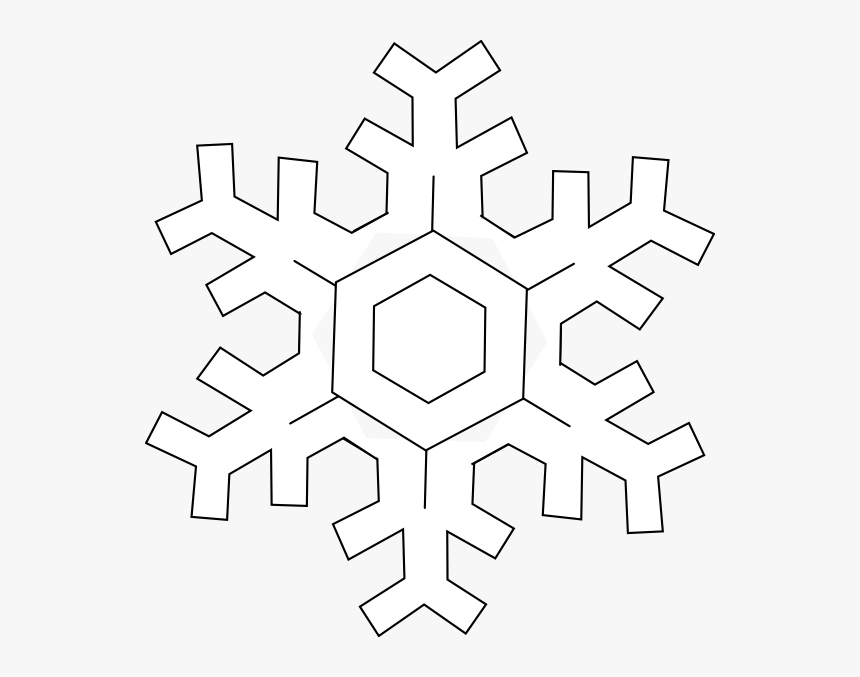 Transparent Thin Cross Png - Solid Snowflake, Png Download, Free Download