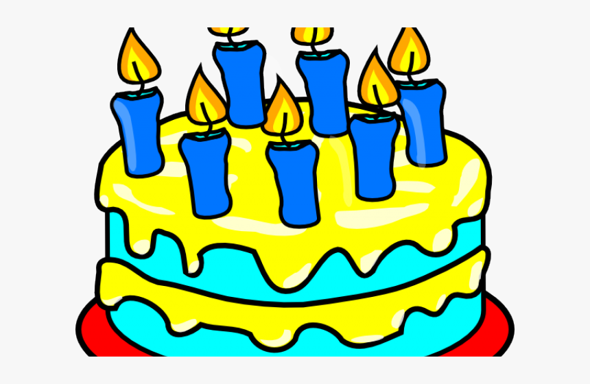Transparent Lit Candle Png - Cake With Candles Clipart, Png Download, Free Download