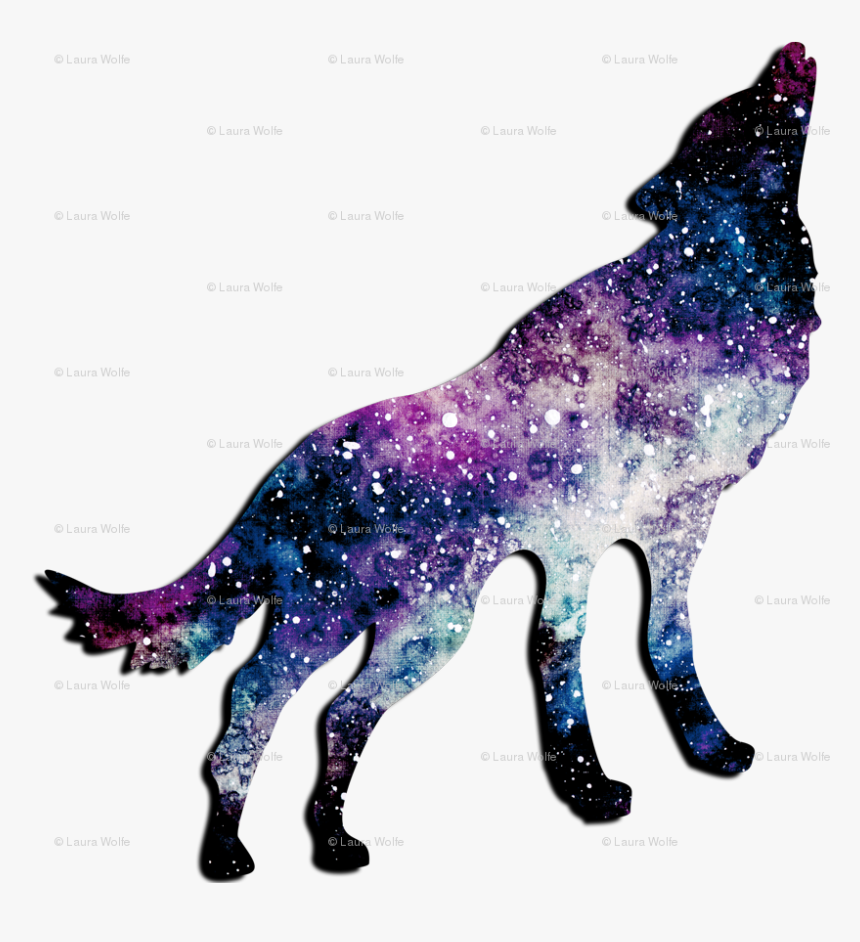 Transparent Purple Wolf Png - 星空 狼, Png Download, Free Download