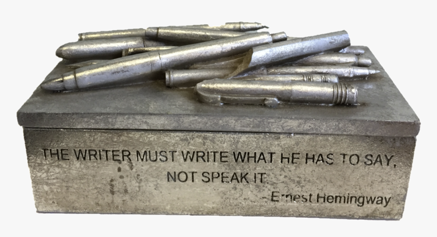 Ernest Hemingway Quote Pencil Box Sold - Ammunition Box, HD Png Download, Free Download