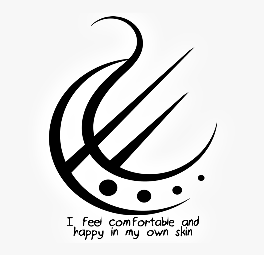 Biohazard Symbol Clipart Spiritual Health - Feel Comfortable And Happy In My Own Skin Tattoo, HD Png Download, Free Download