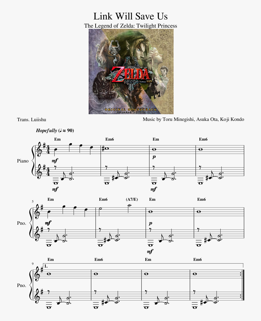 Botw Stables Harp Sheet Music, HD Png Download, Free Download