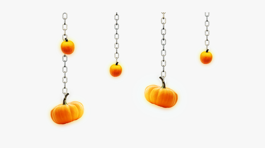 #halloween #pumpkin #chains #hanging #glow #decoration - Png Halloween Hanging, Transparent Png, Free Download