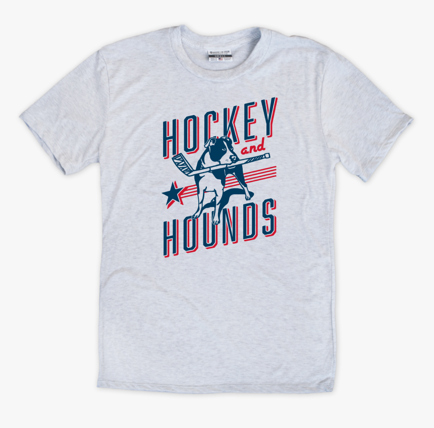 Hockey & Hounds Ash White T-shirt - T-shirt, HD Png Download, Free Download