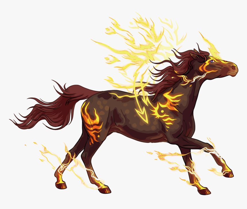 A Vector Running Horse Png Download - Horse Draw Vector Png, Transparent Png, Free Download