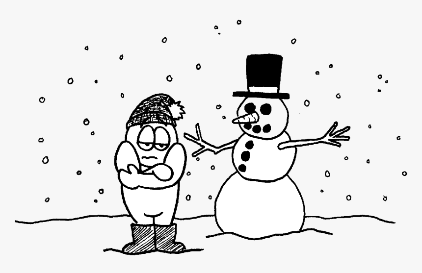 Winter Free Snow Cliparts Clip Art On Transparent Png - Winter Clipart Black And White, Png Download, Free Download