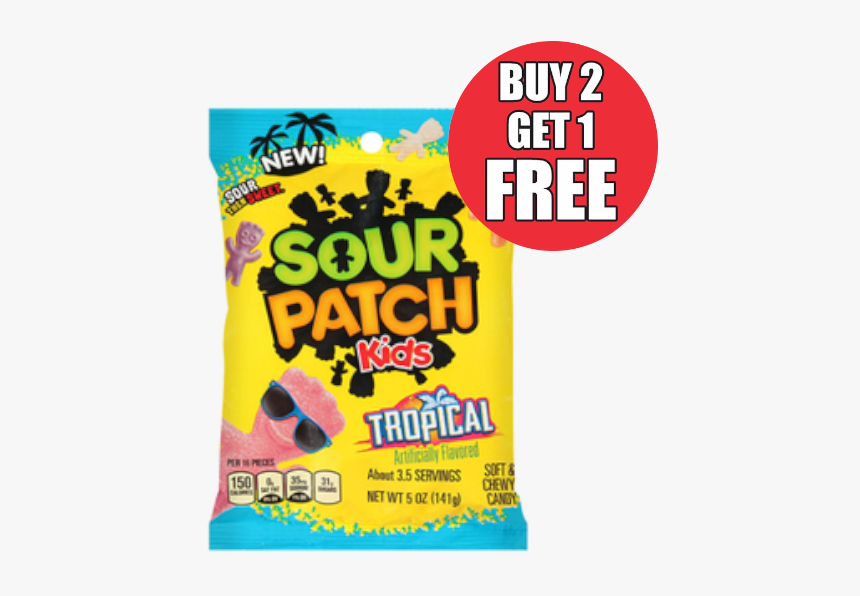 Sour Patch Kids Tropical 5oz, HD Png Download, Free Download