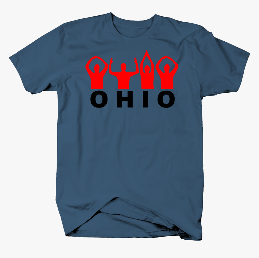 Ohio State Pride Funny Ymca Arm Movement In Red Tshirt - T-shirt, HD Png Download, Free Download