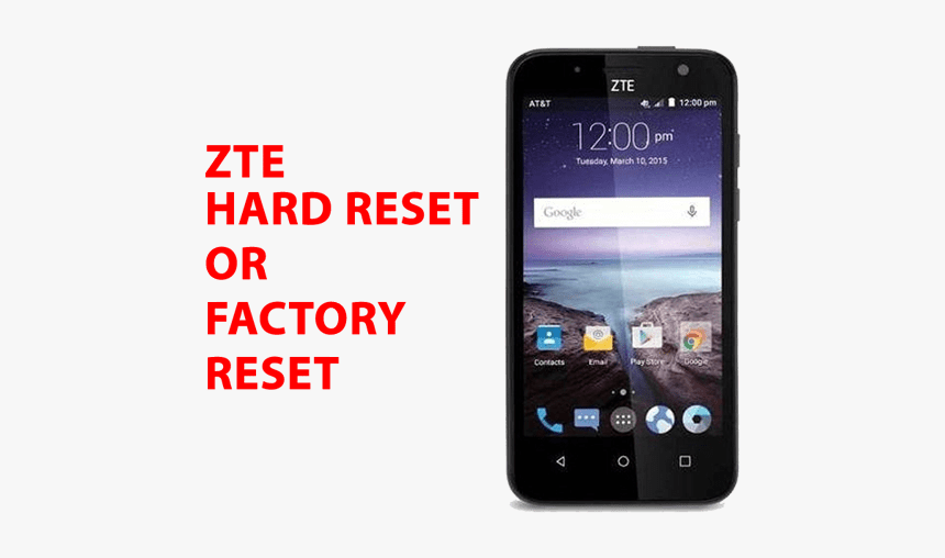 Zte Android Hard Reset Zte Android Factory Reset, Recovery, - Zte Maven 4g, HD Png Download, Free Download