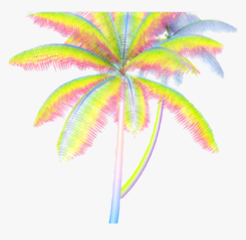 #palmtree #pastel #vaporwaveaesthetic #vaporwave #aesthetic - Vaporwave Palm Tree Png, Transparent Png, Free Download