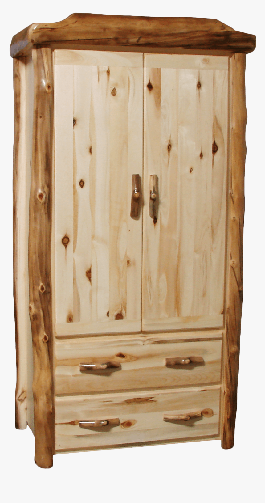 Aspen Log 2 Drawer Wardrobe - Cupboard, HD Png Download, Free Download