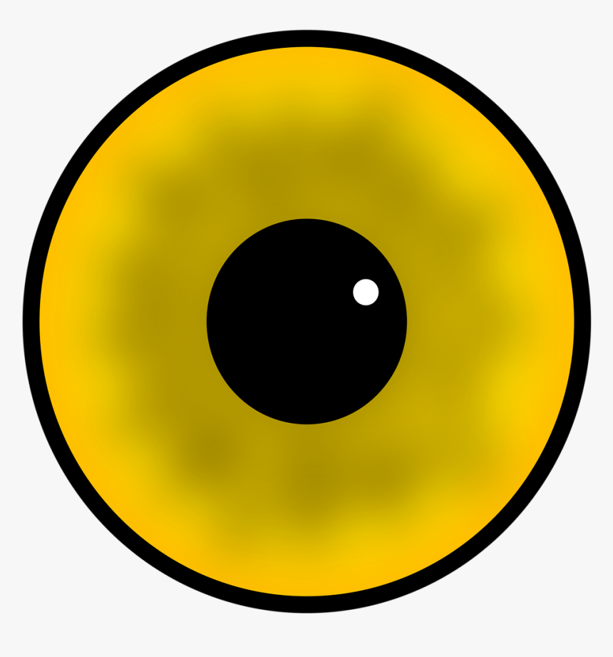 Yellow Eye Clipart, Vector Clip Art Online, Royalty - Circle, HD Png Download, Free Download