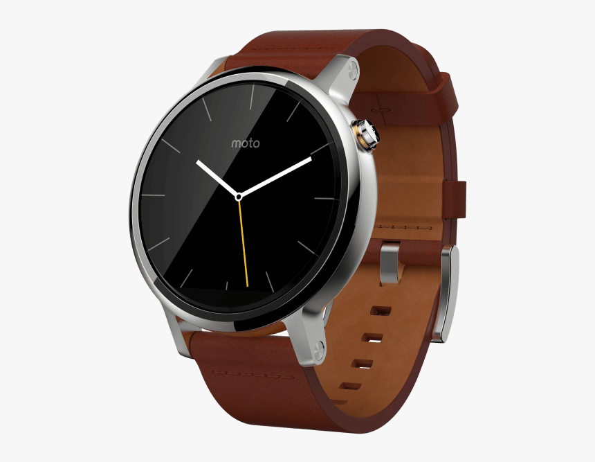 Moto 360 2nd Gen Brown Leather Band, HD Png Download, Free Download