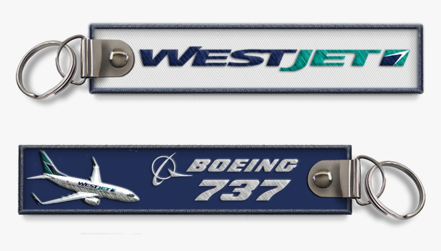 Westjet-b737 Embroidered Bagtag - American Airlines Keychain, HD Png Download, Free Download