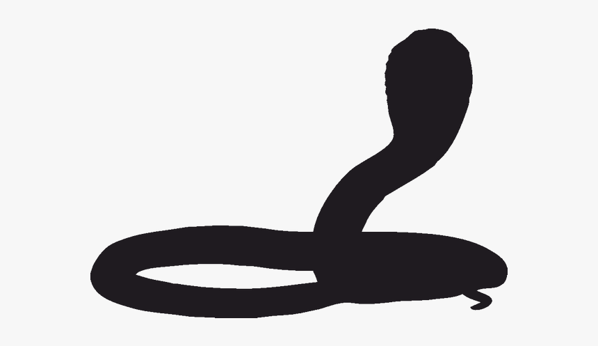 Snake Silhouette Reptile King Cobra Stencil - Cobra Silhouette Png, Transparent Png, Free Download