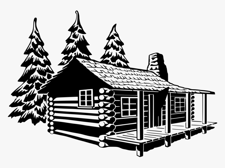 Cottage Clipart Black And White, HD Png Download, Free Download