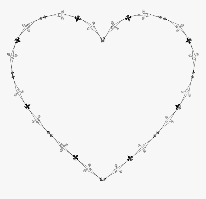 Heart Angle Symmetry Barbed Wire Heart Transparent Hd Png Download Kindpng