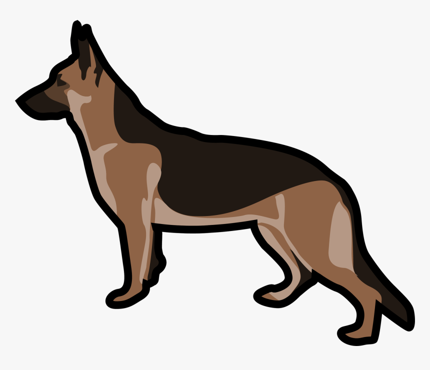 Old German Shepherd Dog Clipart , Png Download - Clipart German Shepherd Dog, Transparent Png, Free Download