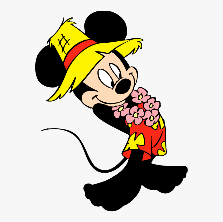 Hawaii Clipart Mickey - Mickey And Minnie Beach, HD Png Download, Free Download