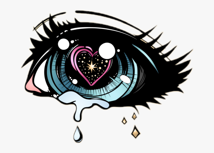 #tears #eyes #crying - Anime Eyes Crying Drawing, HD Png Download, Free Download