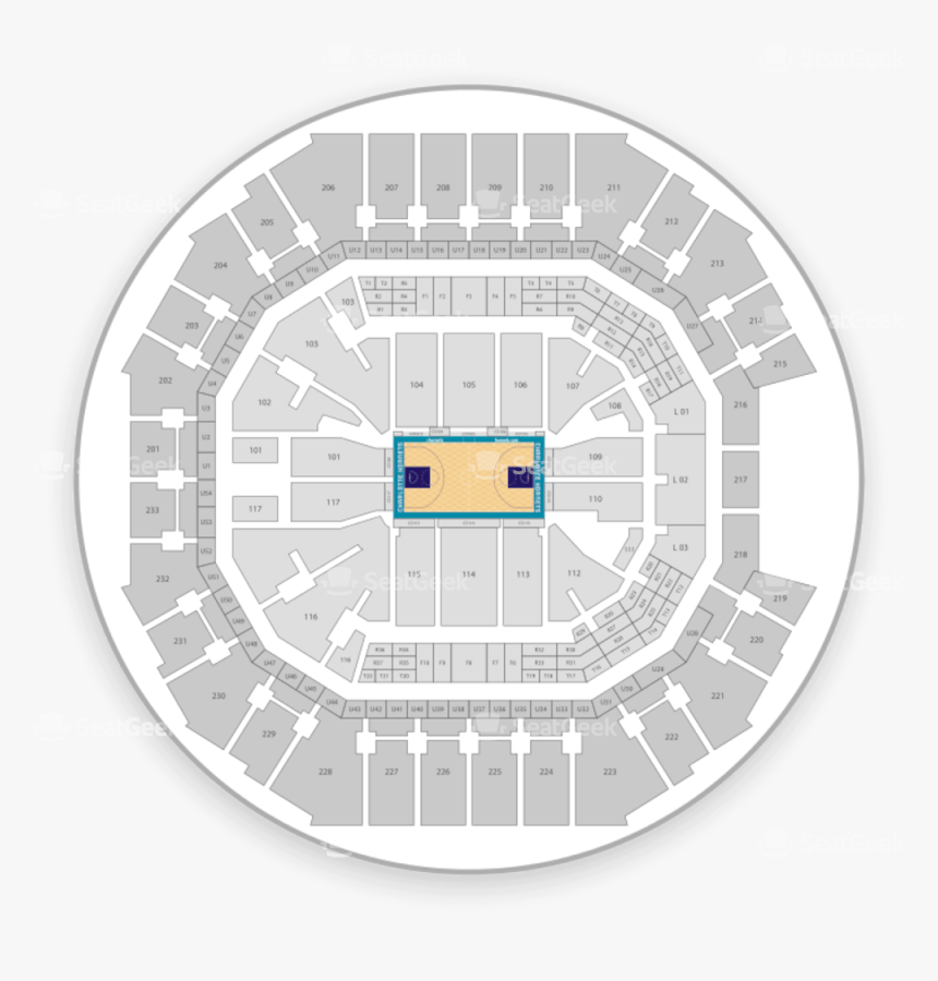 Charlotte Hornets Seating Chart Arenda Stroy - Spectrum Center, HD Png Download, Free Download