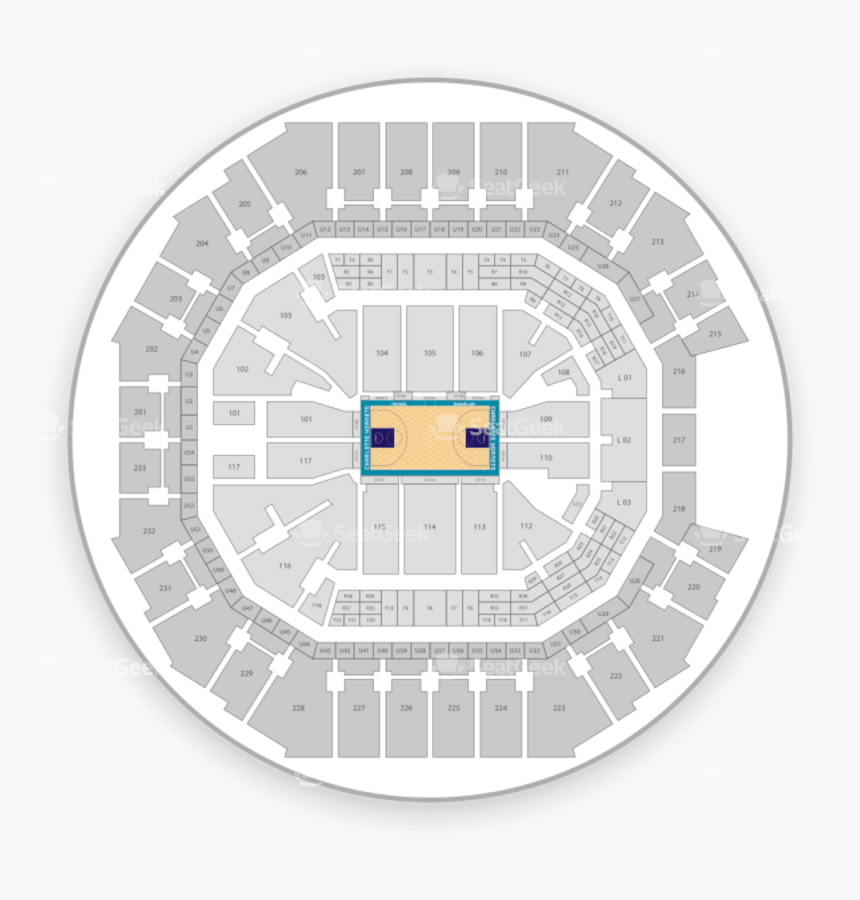 Spectrum Center, Charlotte NC - Seating Chart View