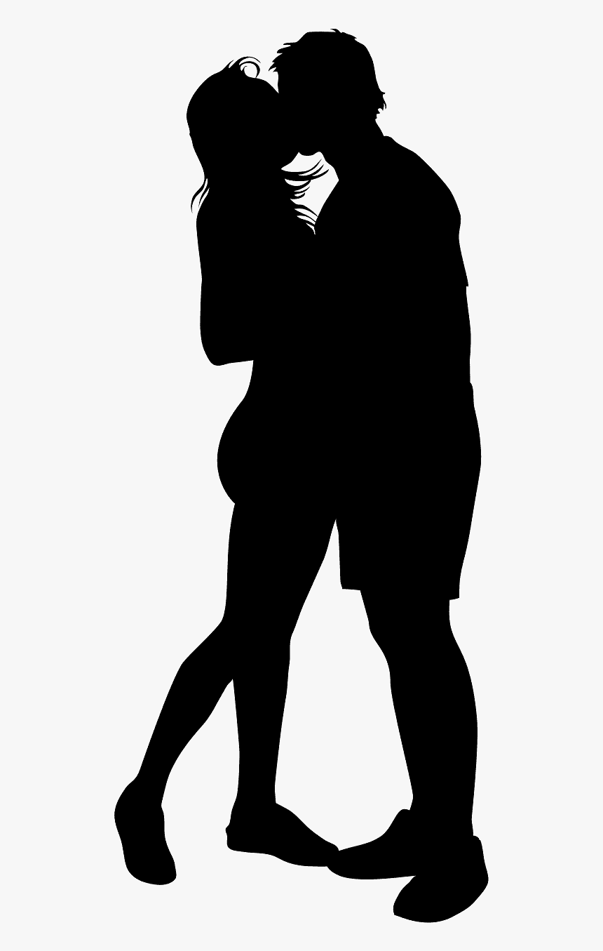 Silueta De Una Pareja Besandose, HD Png Download - kindpng Silueta De Una Pareja Besandose, HD Png Download - kindpng