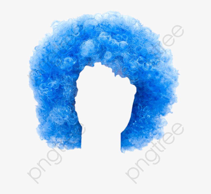 Blue Explosion Head, Head Clipart, Wild Curl Up, Clown - Transparent Clown Wig Png, Png Download, Free Download