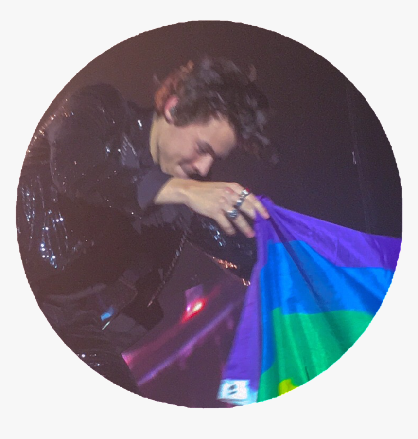 Harry Styles Lgbt Pride 🏳 🌈 - Harry Styles With Rainbow Flag, HD Png Download, Free Download