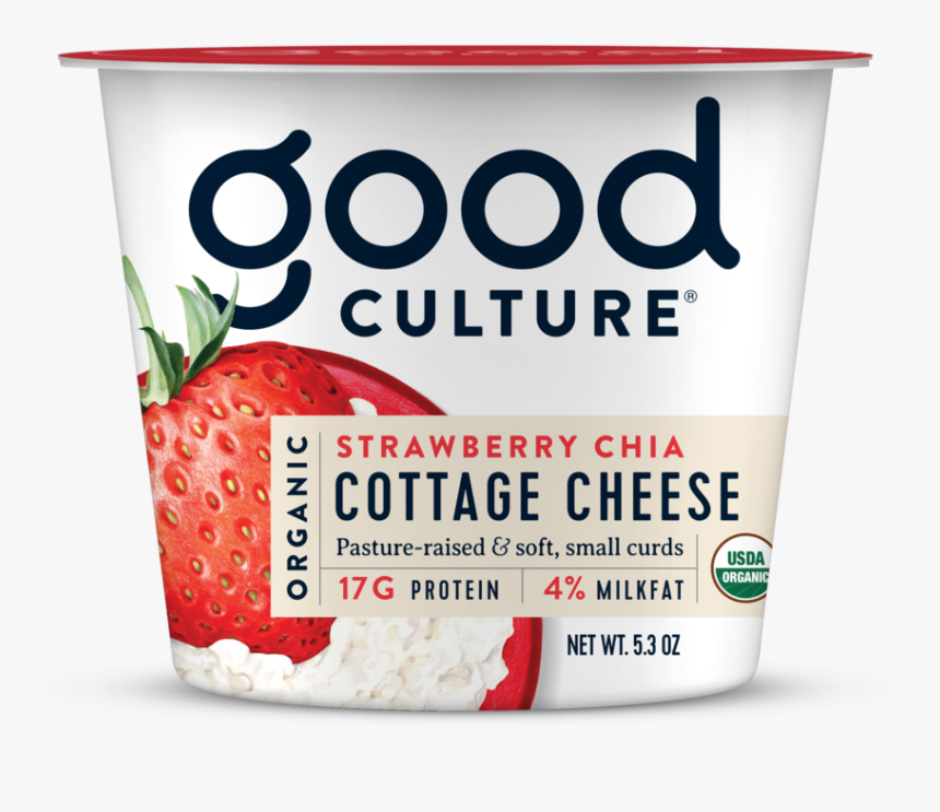 6 Organic Strawberrychia Copy Copy - Good Culture Cottage Cheese, HD Png Download, Free Download