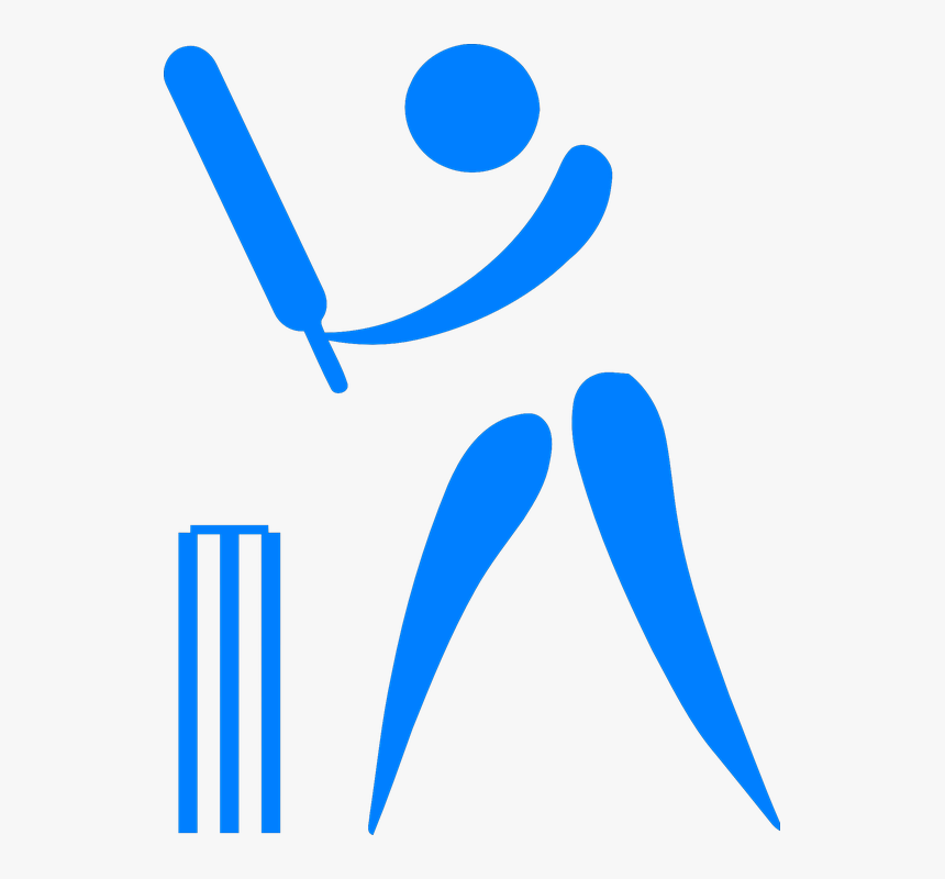 Cricket, Bat, Ball, Player, Stickman, Stick Figure - Cricket Batting Shots Tips, HD Png Download, Free Download