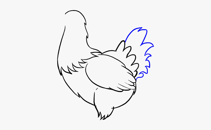 How To Draw Chicken - Chicken Drawings Easy, HD Png Download, Free Download