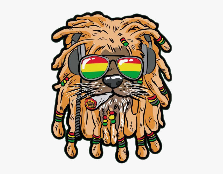 Rasta Lion Png Image Transparent Background - Lion Weed, Png Download, Free Download