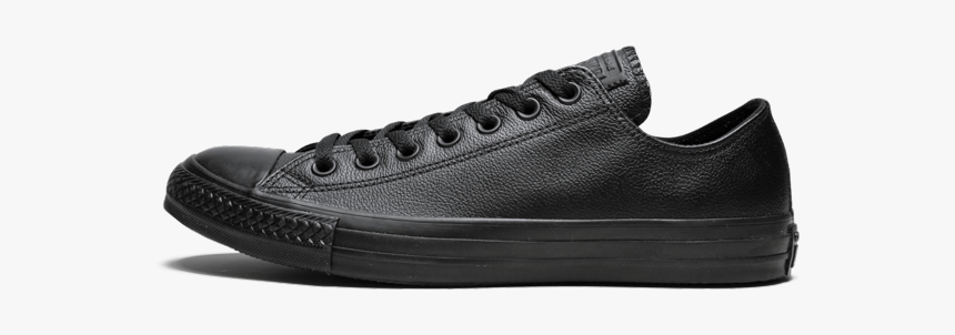 Converse Chuck Taylor All Star Ox "black Leather - Skate Shoe, HD Png Download, Free Download