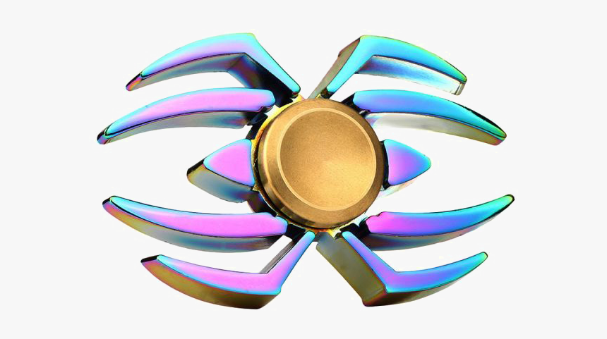 Rainbow Fidget Spinner Png Background Image - Rainbow Spider Fidget Spinner, Transparent Png, Free Download