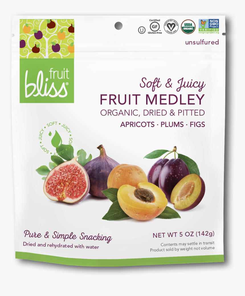 Fruit Bliss Fruit Medley Organic Snacks - Fruit Bliss Figs Turkish, HD Png Download, Free Download