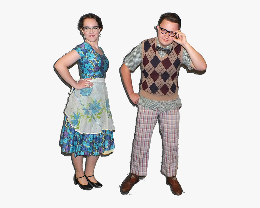 Costume 1950s Sock Hop Fashion Nerd - 1950's Sock Hop Fashion Men, HD Png Download, Free Download