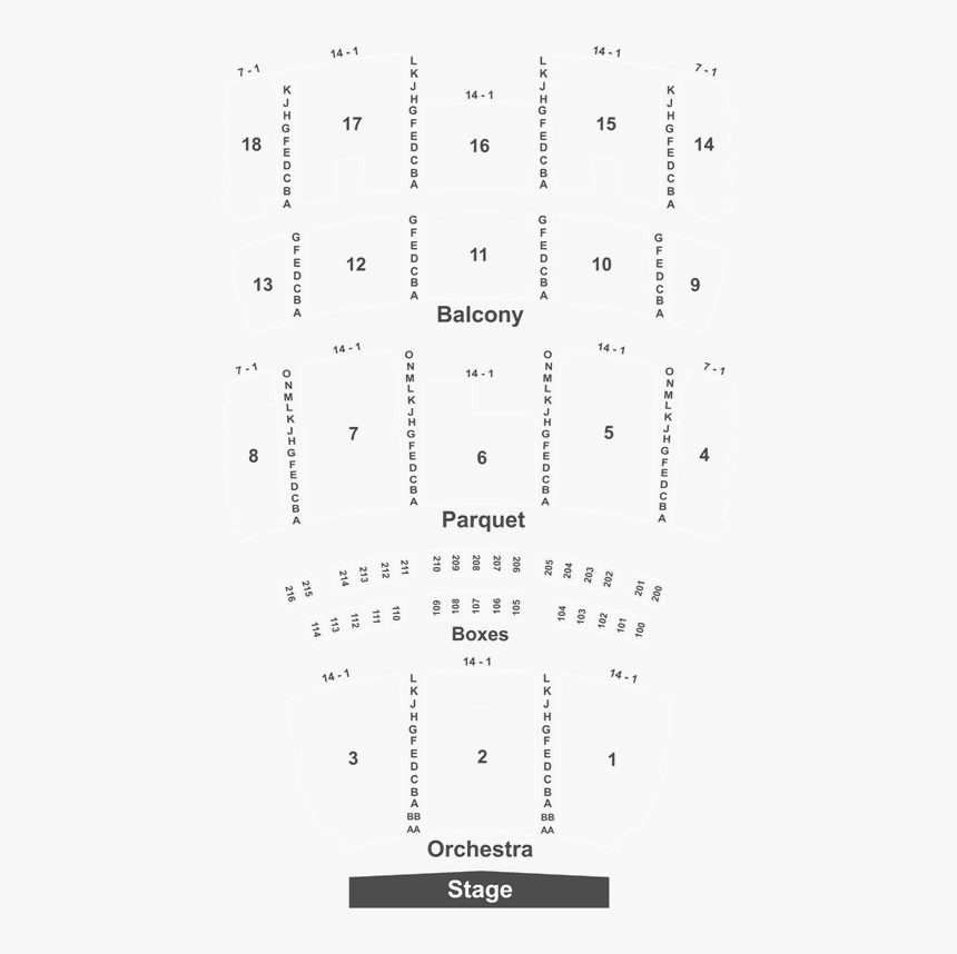 Mahalia Jackson Theater Section1 Row A Seat 1, HD Png Download, Free Download