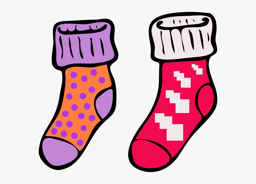 Silly Socks Clipart - Socks Clipart, HD Png Download, Free Download