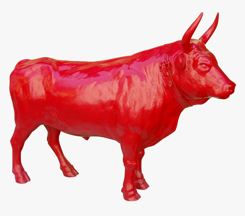 Bull Red Strong Free Photo - Red Colored Bull, HD Png Download, Free Download