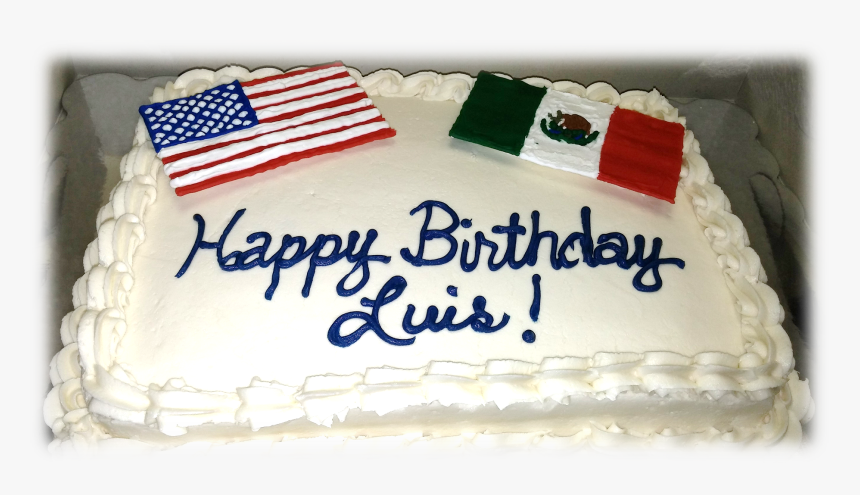 Usa Flag Cake - Mexican And Us Flag Cake, HD Png Download, Free Download