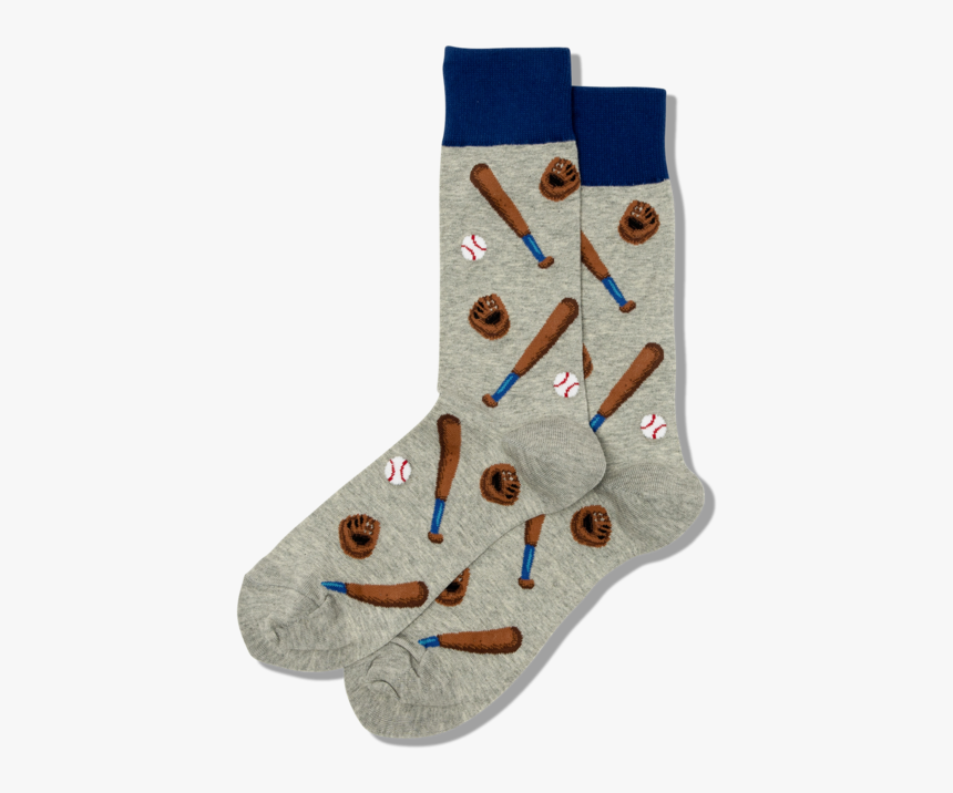 Men"s Novelty Baseball Crew Socks"
 Class="slick Lazy - Sock, HD Png Download, Free Download