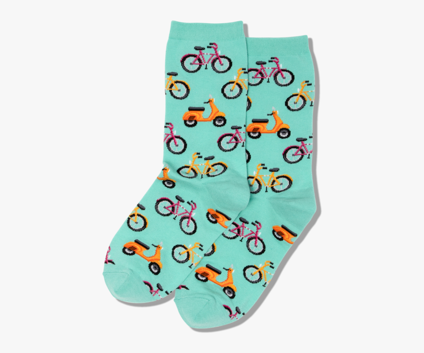 Women"s Bike And Vespa Socks"
 Class="slick Lazy Image - Sock, HD Png Download, Free Download