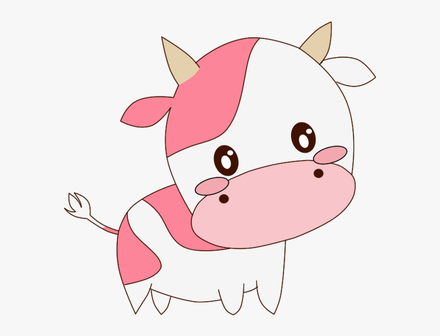 Chibi Cute Cow Png , Transparent Cartoons - Chibi Cow Png, Png Download, Free Download