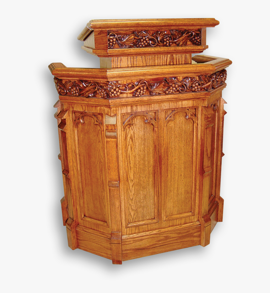 Pulpit Png -hand Crafted Church Pews, American Custom - Church Furniture Table, Transparent Png, Free Download