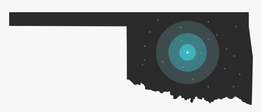 Decorated Oklahoma State Map Desktop Version - Circle, HD Png Download, Free Download
