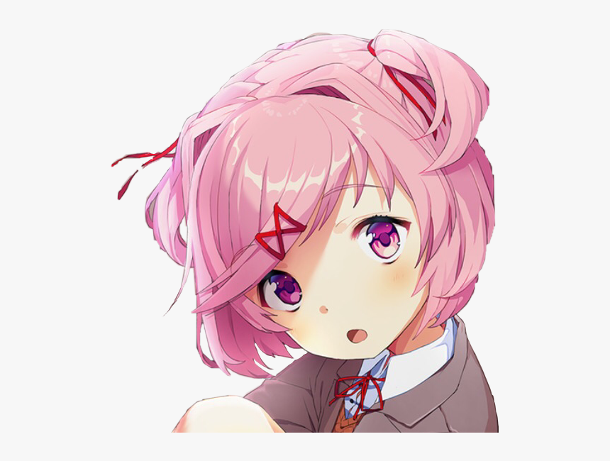 #natsuki #dokidoki #ddlc Doki Doki Literature Club - Transparent Discord Emojis Anime, HD Png Download, Free Download